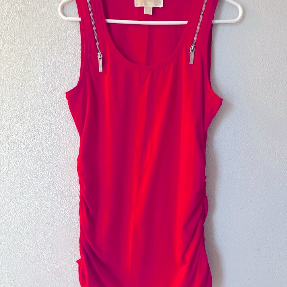 Michael Kors Red Sleeveless Tank - Picture 2 of 6